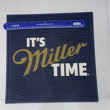 IT’S MILLER TIME THROWBACK LOGO LARGE 13” COMMERCIAL HEAVY DUTY BEER BAR MAT
