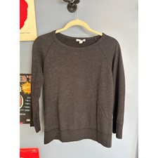 Standard James Perse WXT3168 Gray Raglan Sweatshirt Size 2 Med USA Pullover