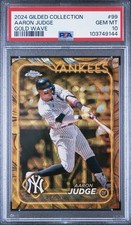 2024 Topps Gilded Collection Aaron Judge Gold Wave Refractor /75 PSA 10 GEM MT