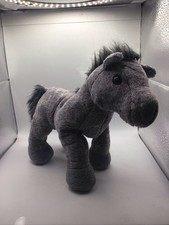 Grey Arabian Stallion Horse Pony Ganz Webkinz No Code Plush 9" Stuffed Animal