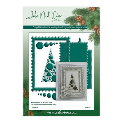 John Next Door Metall Stanzformen Weihnachten Blase Baum Rahmen Hersteller JND534