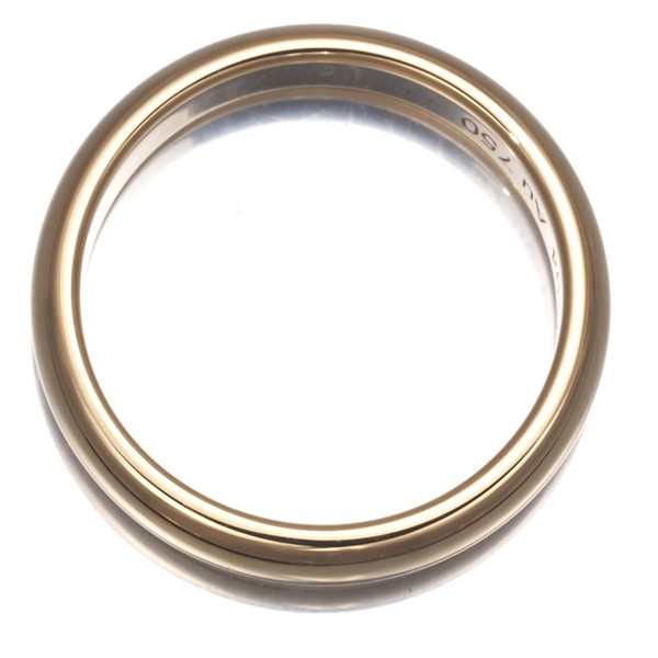 Auth Cartier Ring 1895 Wedding Band 3.5mm EU50 18K 750 Yellow Gold