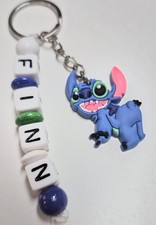 Schlüsselanhänger mit Name☆Turnbeutel☆Schultornister☆Kindergartentasche☆STITCH☆