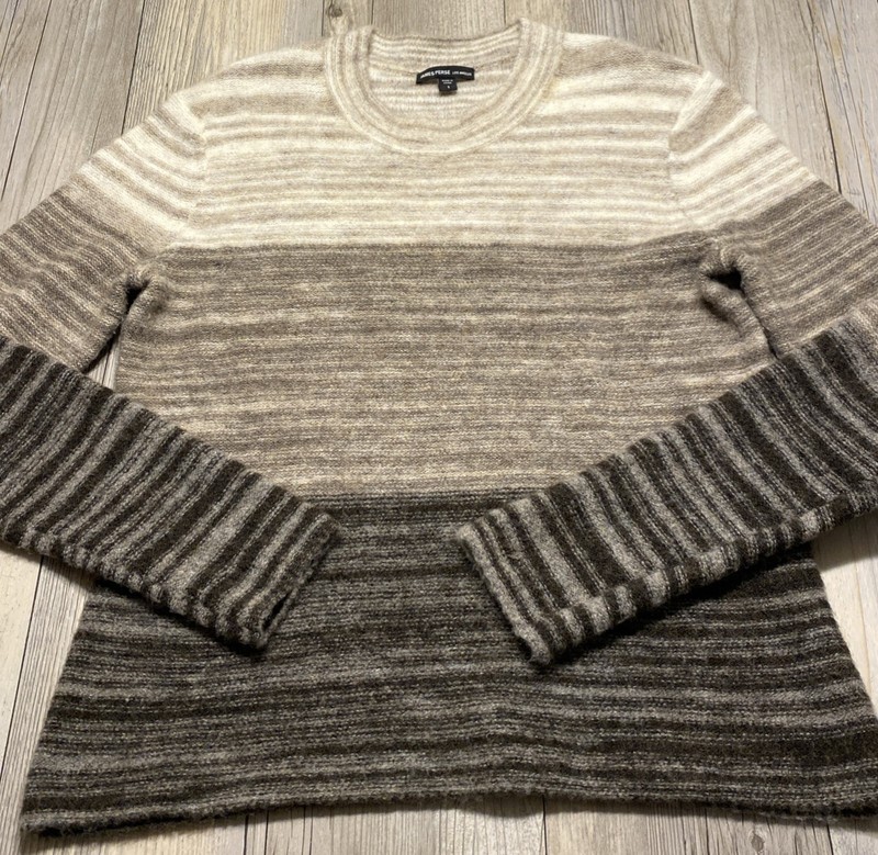 James Perse Los Angeles Wool Blend Women’s Luxury Sweater Ombré Colorway 1 Small