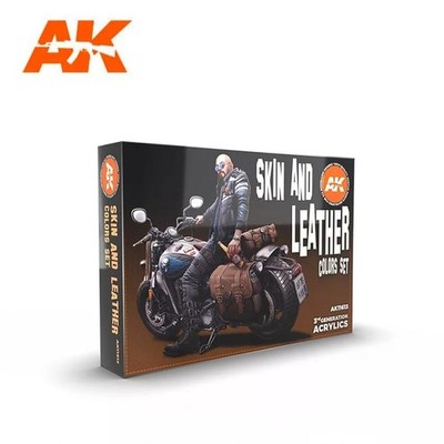 AK Interactive AK11613 - Skin And Leather Colors Set 6x17ml - Neu