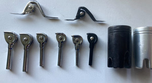 USED LOT OF AFTCO ROLLER GUIDES TOPS GIMBALS