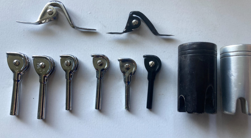 USED LOT OF AFTCO ROLLER GUIDES TOPS GIMBALS