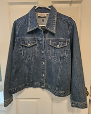 Christine Alexander Womens L Blue Rhinestone ...