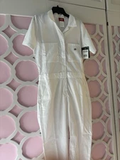 Dickies - Women's Temp-IQ Short Sleeve Flex Coverall, White, S