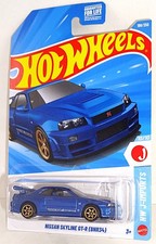 Hot Wheels 2026 J-Imports Series #199 Nissan Skyline GT-R (BNR34) Mtflk Blue
