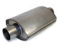 3.0 X 3.0 X 12 Light Weight Race Muffler Square Oval Design 1012-3030
