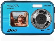 Minolta MN50WP 48MP Autofocus 5K UHD Waterproof Camera Blue 
