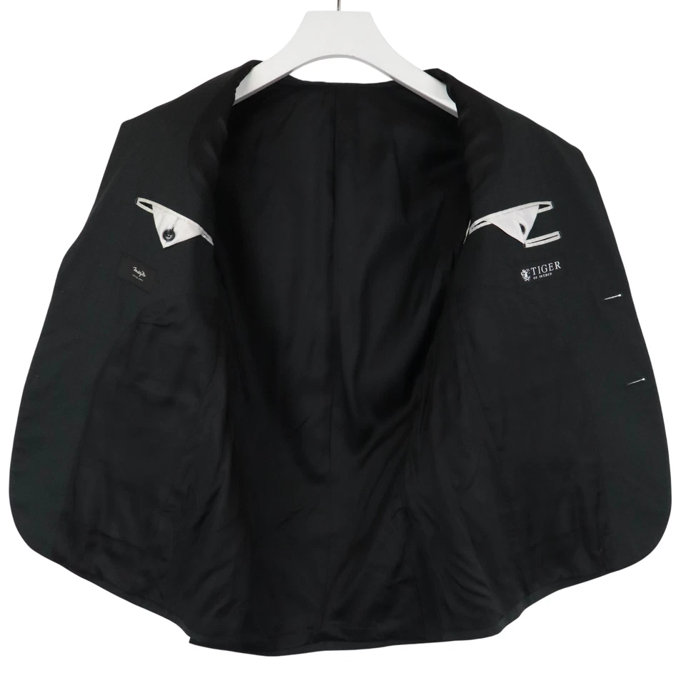 TIGER OF SWEDEN Henrie Bz Blazer Men's EU 50 Marzotto Super 100's Wool Black - Image 4 of 4