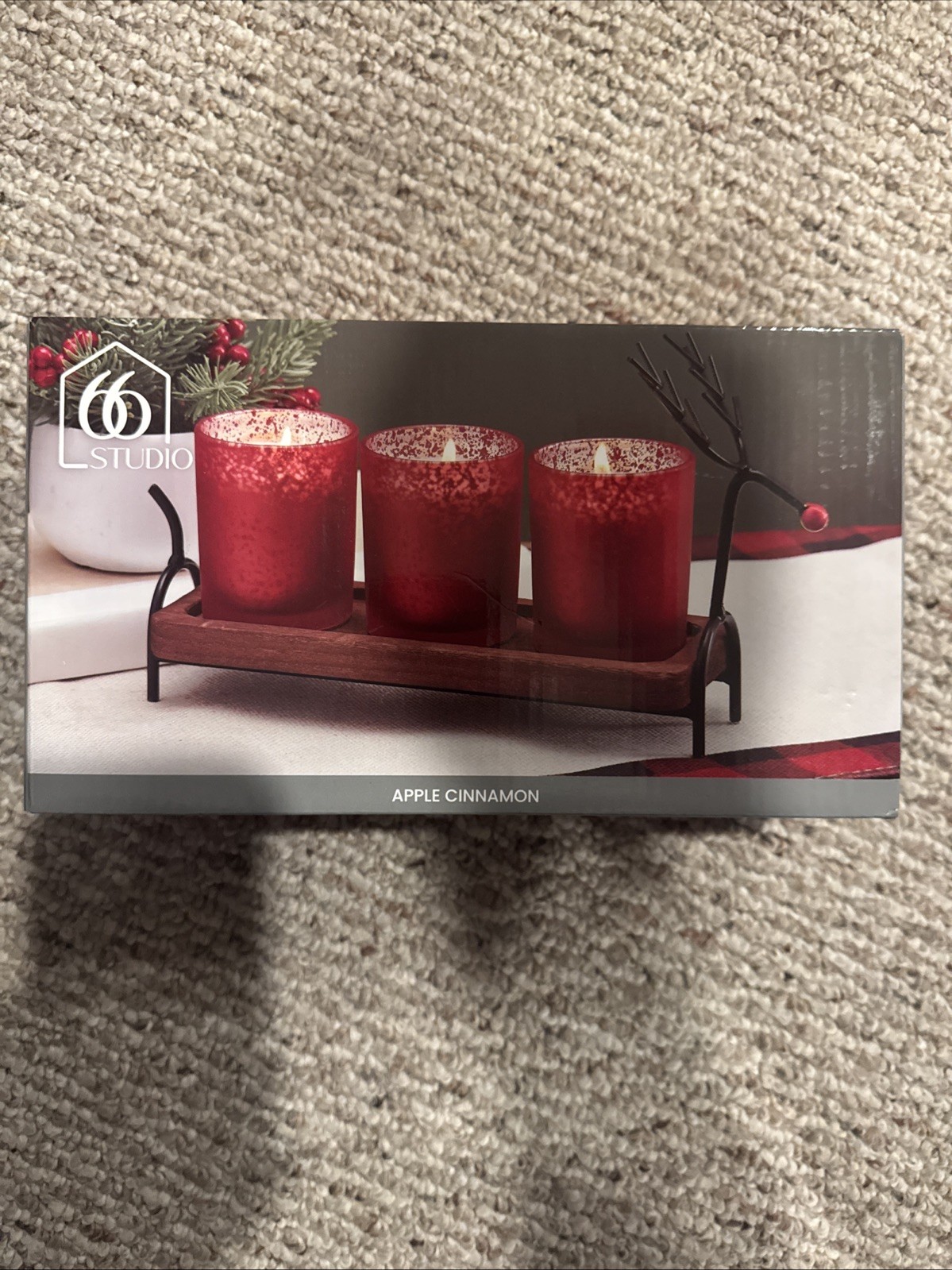 Set- Triple Votive Tray- Apple Cinnamon New