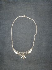 Vintage 925er Silber Halskette mit Zierhörnern – Gothic / Fantasy Design