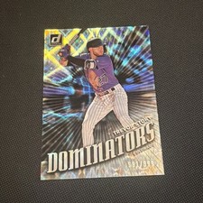 Trevor Story DOMINATORS 2019 Donruss Silver Rapture Refractor Rockies #/999