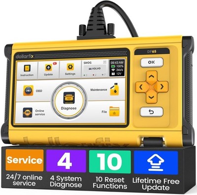 Dollarfix DF65 OBD2 Scanner, Engine/Transmission OBD2 Car Scanner Diagnostic Too