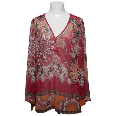 Selection by s.Oliver, Bluse, Größe: 40, Rot/Orange/Mehrfarbig, Polyester #rw9