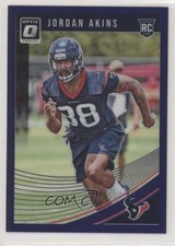 2018 Donruss Optic Rookies Purple Prizm /50 Jordan Akins #141 4l3