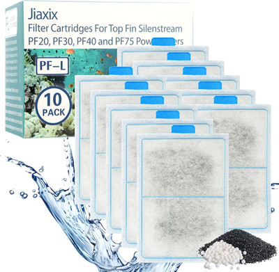 10PK PF-L Carbon Cartridge Filter for Top Fin Silenstream PF20, PF30, PF40 PF75