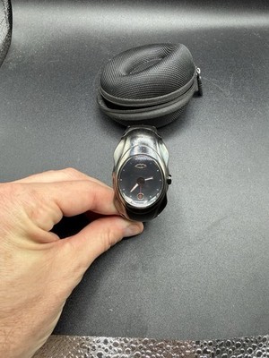 Oakley Timebomb Ion Plated Stainless Steel/Black Dial Watch | eBay