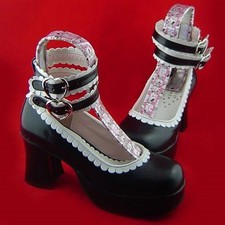 schwarz lolita gothic stiefel
