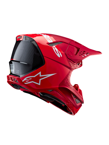 Alpinestars Supertech M10 Flood Helmet Red Fluo/Red M&G Large - Picture 3 of 7