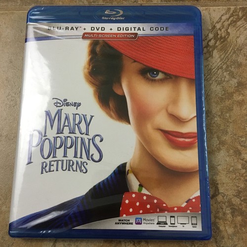 Mary Poppins Returns (Blu-ray/DVD, Digital code) - New/Sealed - 第 1/2 張圖片
