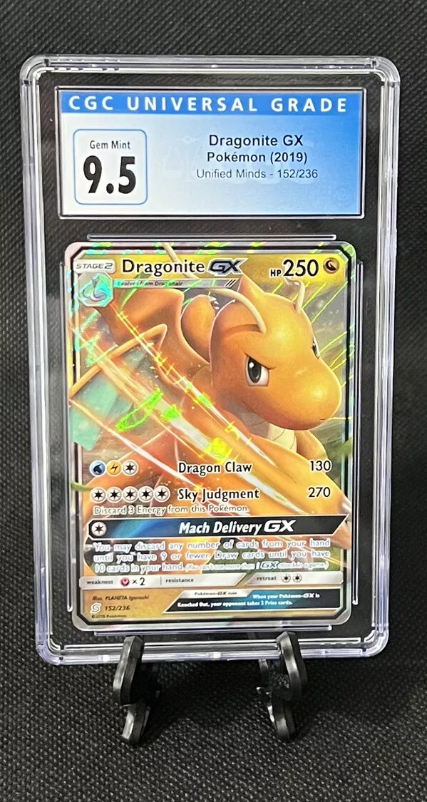 2019 Pokemon, Unified Minds, #152/236 Dragonite GX, Holo Ultra Rare