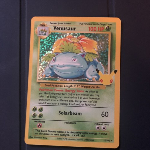 Pokemon HOLO Venusaur 15/102 NM / M - 25th Celebrations Secret Rare Classic Card - Picture 3 of 6