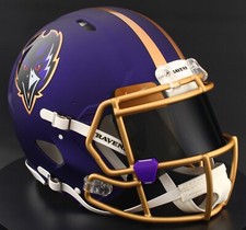 BALTIMORE RAVENS NFL Riddell Speed Full Size AUTHENTIC Football Helmet