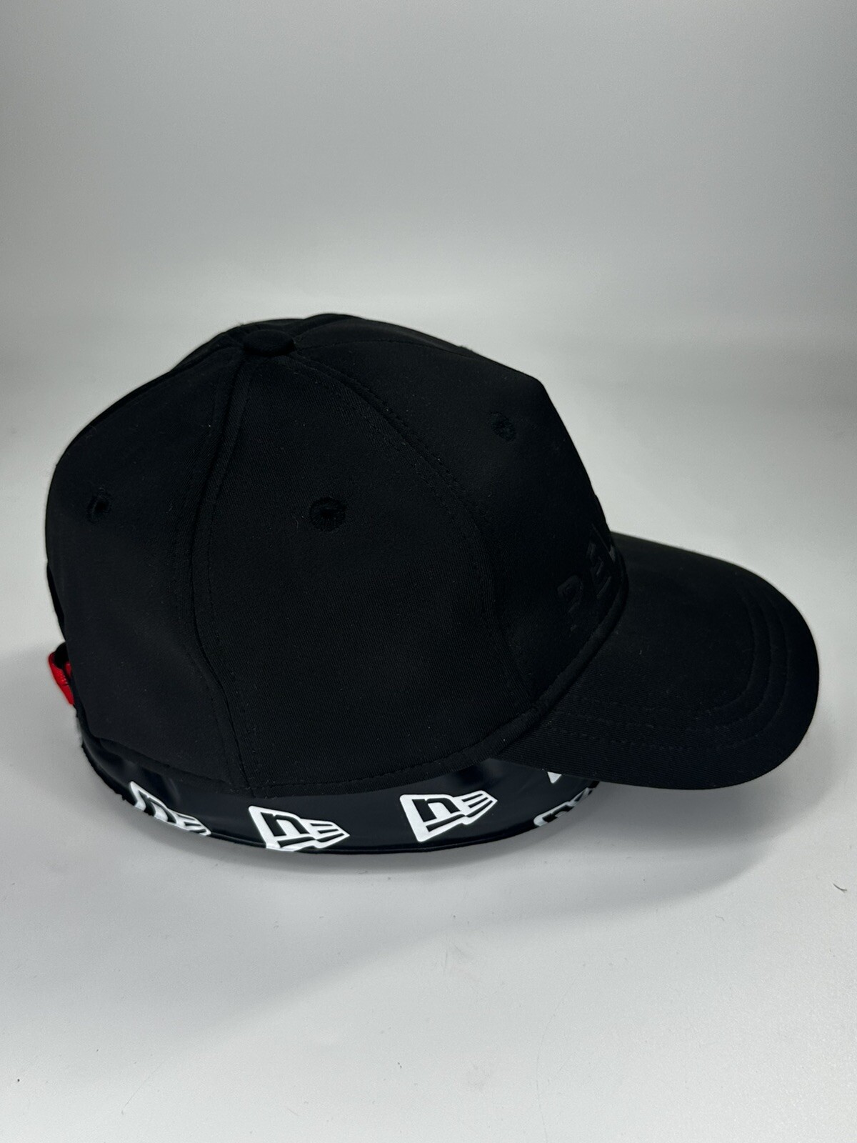 Peloton Hat Baseball Cap Solid Black Embossed Wor… - image 5