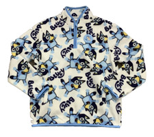 BBC Studios Bluey High Collar Polar Fleece Youth Sweater Sz Small Unisex NWT