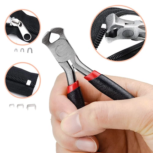 197x Reißverschluss Reparatur Set Metall Zipper Fixer Kopf Repair Ersatz & Zange - Bild 4 von 12