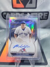 PEYTON WILLIAMS 2023 Bowman Chrome 1ST REFRACTOR AUTO /499 #CPA-PW BLUE JAYS