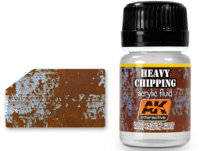 Heavy Chipping Effects Acrylic Fluid AK-0089 Ak Interactive