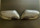 CARBON FIBRE EFFECT DOOR WING MIRROR COVERS FITS JAGUAR XK8 XKR 1996-2006