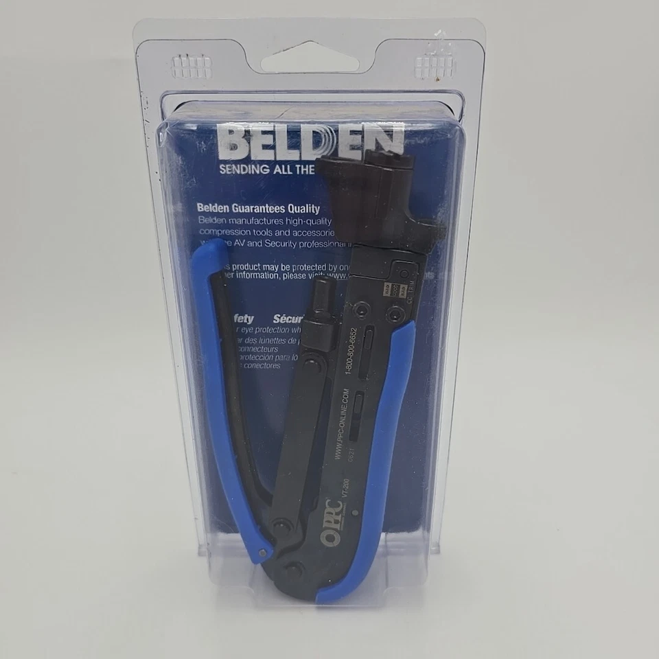 Belden VT-200-R Coaxial Compression Tool for RG59 RG6 RG7 RG11 F Interface PPC - Image 2 of 2