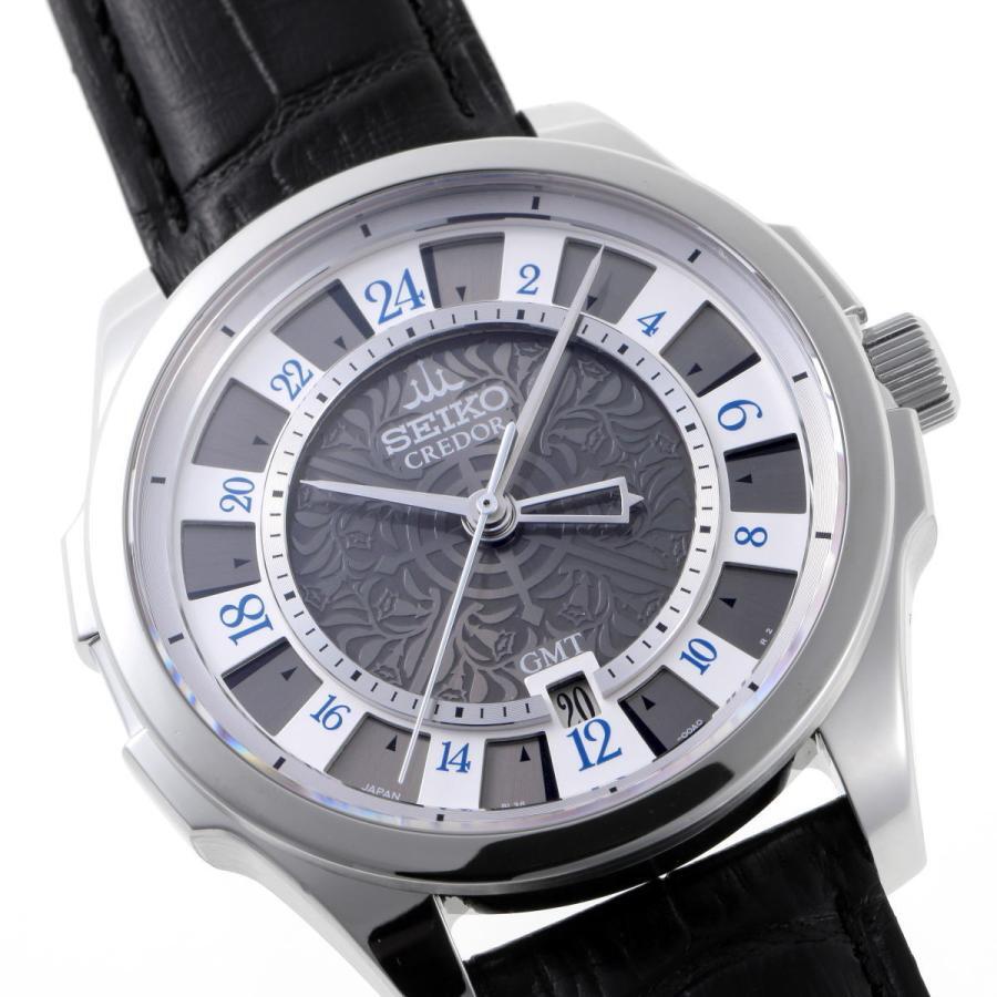 SEIKO CREDOR SIGNO GMT GCBZ997 8L36-00A0 Automatic Gray