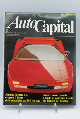 rivista auto capital ferrari jaguar bugatti cz giulietta sprint veloce corvette