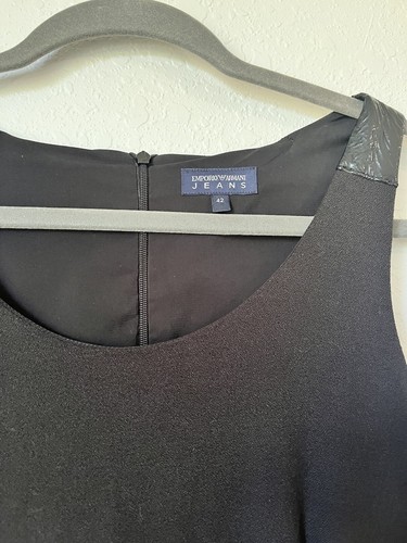 Emporio Armani Jeans Black Dress size 42 EUC - Picture 9 of 19