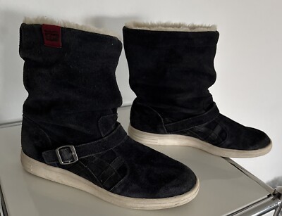 Onitsuka Tiger ASICS MERIKI Damen Winter Boots Stiefel blau Gr. 38