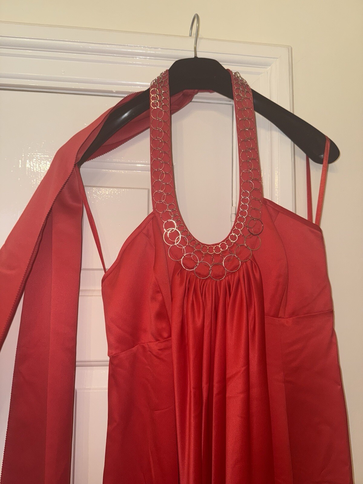 Red Backless Long Dress