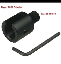 Ruger 1022 10/22 Thread Barrel Adapter 1/2-28 1/2"x28
