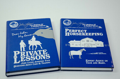 John Lyons' Perfect Horsekeeping and Private Lessons 2 books