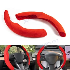 Custom-Fit Steering Wheel Cover Anti-Slip Grip For Tesla Model 3/Y Accessories