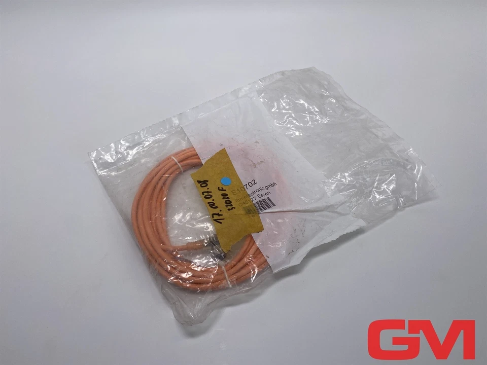 ifm Kabeldose E10702 cable plug socket M12 abgewinkelt PVC Kabel Länge 5m - Bild 1 von 4