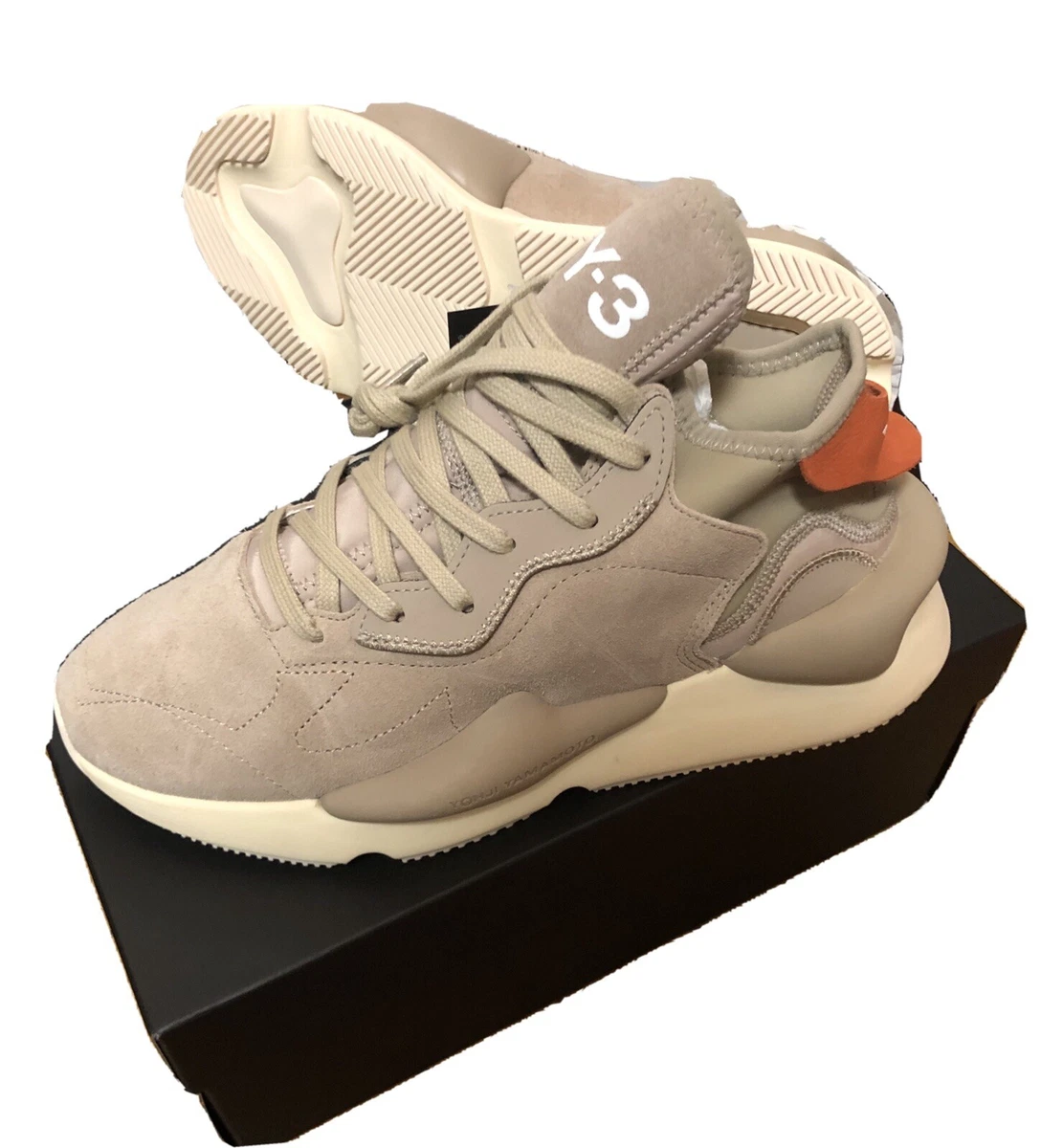 Y-3 KAIWA Yohji Yamamoto x Adidas Sneaker Runner Shoe Trace Khaki Suede 8 *NIB