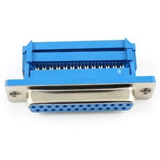 1Pcs D-SUB 25 Pin Female IDC Type Adapter Connector For Flat Cable DB25F