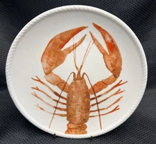 Fits & Floyd Newport Home LOBSTER Salad PLATE Rope Beach Nautical